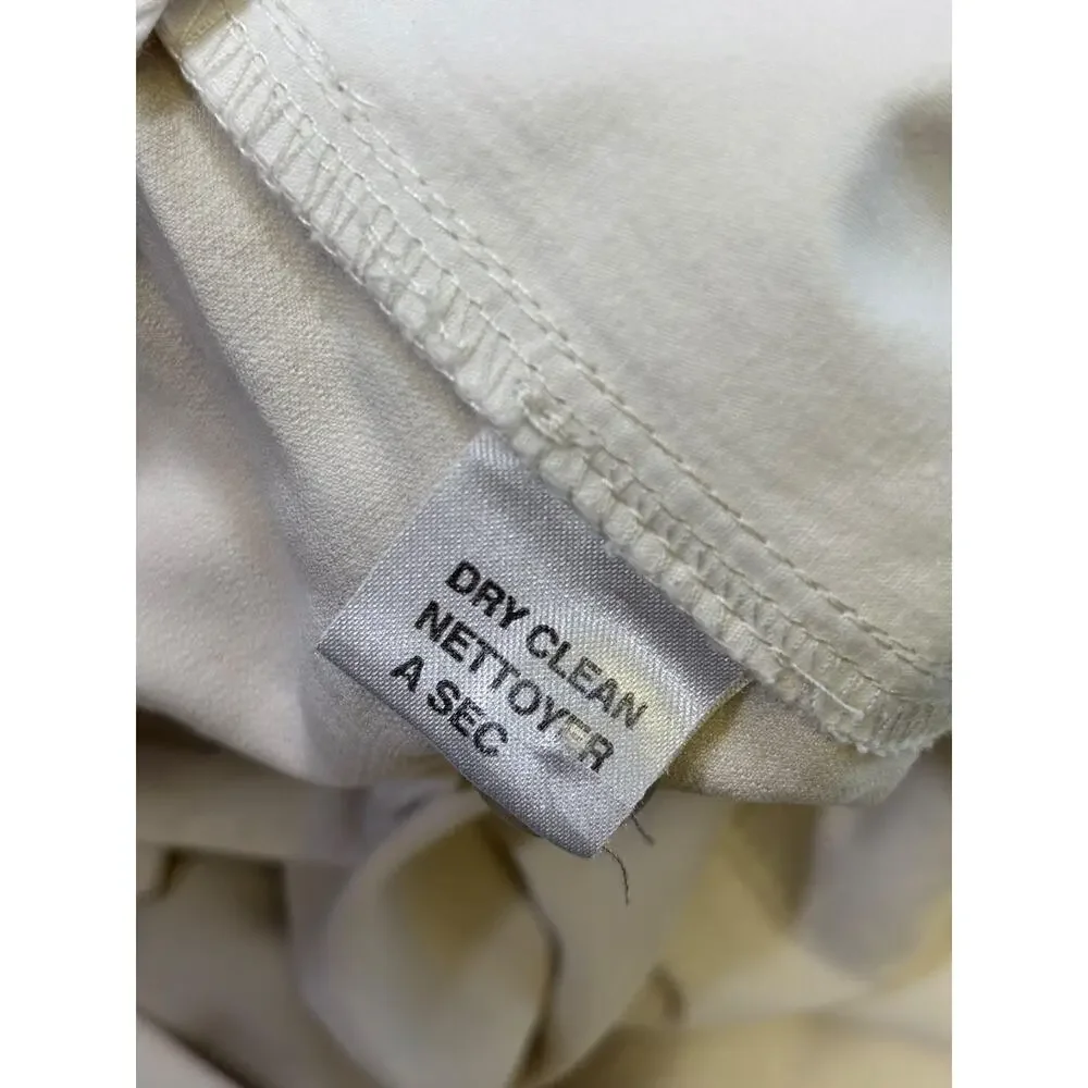 Tommy Bahama Silk Shorts Mens 40 White Chino Pleated Front 10 Inseam Relaxed Fit